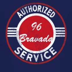 Authorized Service 1996 Oldsmobile Bravada Distressed Look Dark T Shir