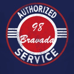 Authorized Service 1998 Oldsmobile Bravada Distressed Look Dark T Shir