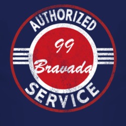 Authorized Service 1999 Oldsmobile Bravada Distressed Look Dark T Shir