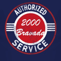 Authorized Service 2000 Oldsmobile Bravada Distressed Look Dark T Shir