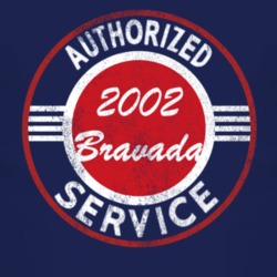 Authorized Service 2002 Oldsmobile Bravada Distressed Look Dark T Shir