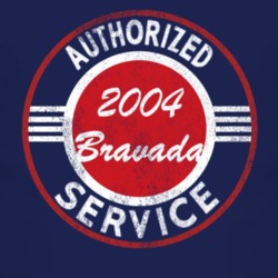 Authorized Service 2004 Oldsmobile Bravada Distressed Look Dark T Shir