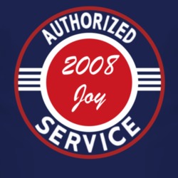 Authorized Service 2008 Chevy Joy Dark T Shirt