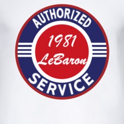 Authorized Service 1981 Chrysler LeBaron T Shirt