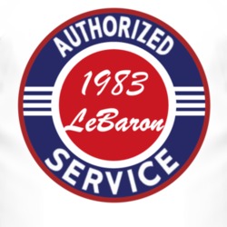 Authorized Service 1983 Chrysler LeBaron T Shirt