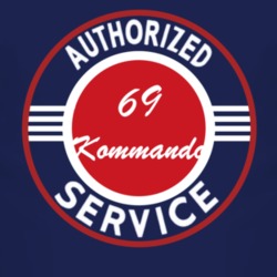 Authorized Service 1969 Chevy Kommando Dark T Shirt