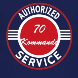 Authorized Service 1970 Chevy Kommando Dark T Shirt