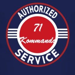 Authorized Service 1971 Chevy Kommando Dark T Shirt