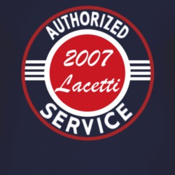 Authorized Service 2007 Chevy Lacetti Dark T Shirt