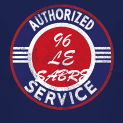 Authorized Service 1996 BUICK LE SABRE Distressed Look Dark T Shirt