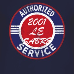 Authorized Service 2001 BUICK LE SABRE Distressed Look Dark T Shirt