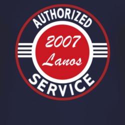 Authorized Service 2007 Chevy Lanos Dark T Shirt