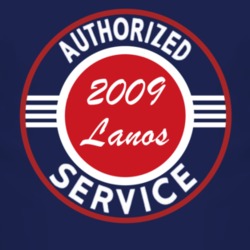 Authorized Service 2009 Chevy Lanos Dark T Shirt