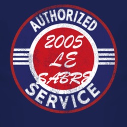 Authorized Service 2005 BUICK LE SABRE Distressed Look Dark T Shirt