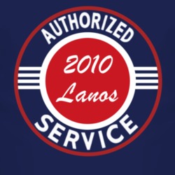 Authorized Service 2010 Chevy Lanos Dark T Shirt