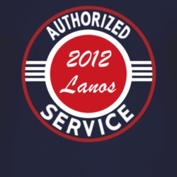 Authorized Service 2012 Chevy Lanos Dark T Shirt