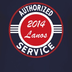 Authorized Service 2014 Chevy Lanos Dark T Shirt
