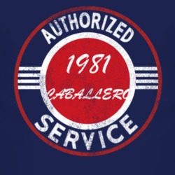 Authorized Service 1981 GMC CABALLERO Distressed Look Dark T Shirt