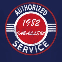 Authorized Service 1982 GMC CABALLERO Distressed Look Dark T Shirt