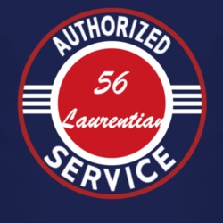Authorized Service 1956 Pontiac Laurentian Dark T Shirt
