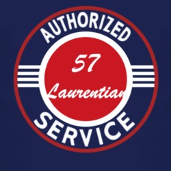 Authorized Service 1957 Pontiac Laurentian Dark T Shirt