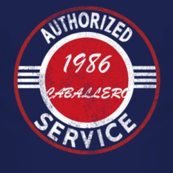 Authorized Service 1986 GMC CABALLERO Distressed Look Dark T Shirt