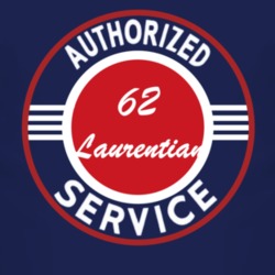 Authorized Service 1962 Pontiac Laurentian Dark T Shirt
