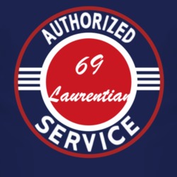 Authorized Service 1969 Pontiac Laurentian Dark T Shirt