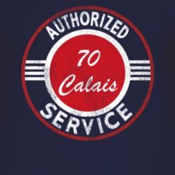 Authorized Service 1970 Cadillac Calais Distressed Look Dark T Shirt