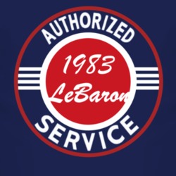 Authorized Service 1983 Chrysler LeBaron Dark T Shirt