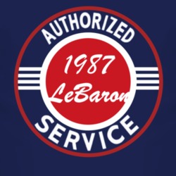 Authorized Service 1987 Chrysler LeBaron Dark T Shirt