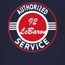 Authorized Service 1992 Chrysler LeBaron Dark T Shirt