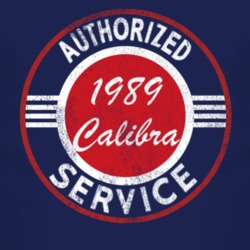 Authorized Service 1989 Chevy Calibra Distressed Look Dark T Shirt
