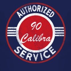Authorized Service 1990 Chevy Calibra Distressed Look Dark T Shirt
