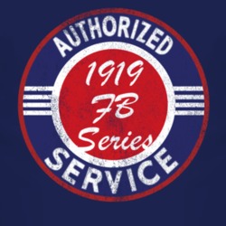 Authorized Service 1919 Chevy FB Series Distressed Look Dark T Shirt