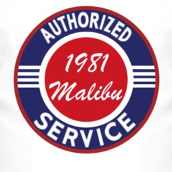 Authorized Service 1981 Chevy Malibu T Shirt