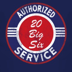 Authorized Service 1920 Studebaker Big Six Distressed Look Dark T Shir