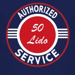 Authorized Service 1950 Lincoln Lido Dark T Shirt