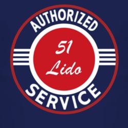 Authorized Service 1951 Lincoln Lido Dark T Shirt