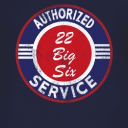 Authorized Service 1922 Studebaker Big Six Distressed Look Dark T Shir