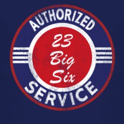 Authorized Service 1923 Studebaker Big Six Distressed Look Dark T Shir