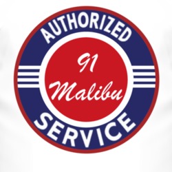 Authorized Service 1991 Chevy Malibu T Shirt