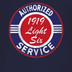 Authorized Service 1919 Studebaker Light Six Distressed Look Dark T Sh