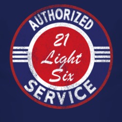 Authorized Service 1921 Studebaker Light Six Distressed Look Dark T Sh