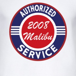 Authorized Service 2008 Chevy Malibu T Shirt