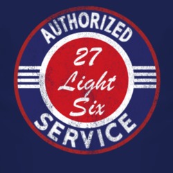 Authorized Service 1927 Studebaker Light Six Distressed Look Dark T Sh