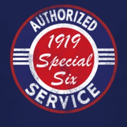 Authorized Service 1919 Studebaker Special Six Distressed Look Dark T 