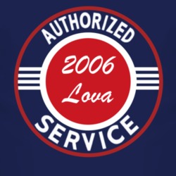 Authorized Service 2006 Chevy Lova Dark T Shirt