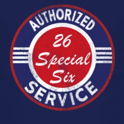 Authorized Service 1926 Studebaker Special Six Distressed Look Dark T 