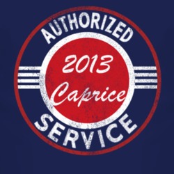 Authorized Service 2013 Chevy Caprice Distressed Look Dark T Shirt